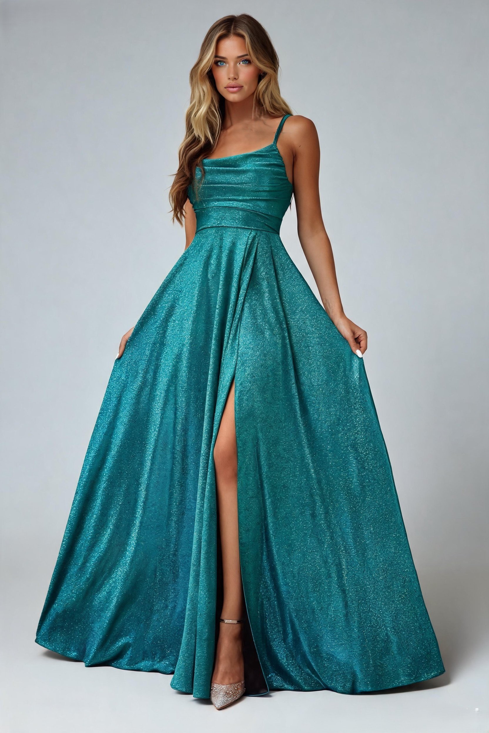 rochie roz scurta eleganta Rochie eleganta lunga glitter verde cu bust tip corset Precious